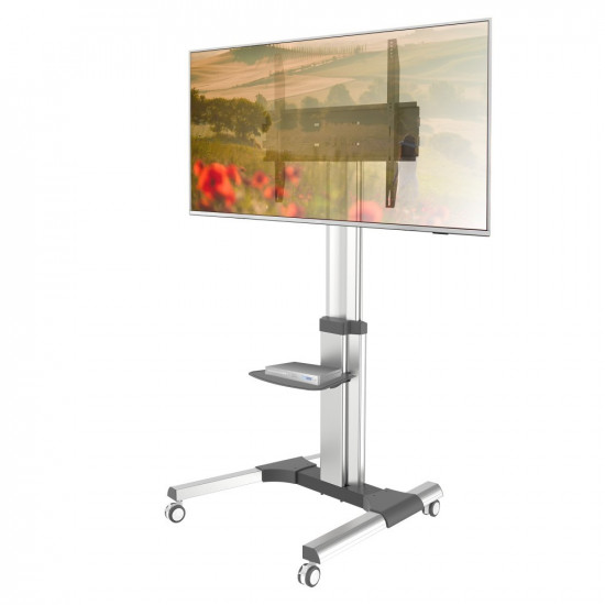 Floor Stand Trolley LCD/LED 50-92 inches, 70kg, with shelf