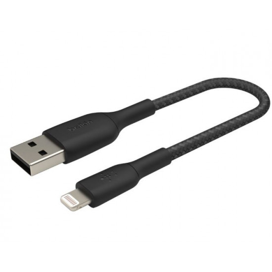 Cable Braided USB-Light ning 15cm black