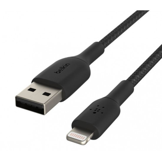 Cable Braided USB-Light ning 15cm black