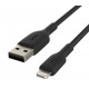 Cable Braided USB-Light ning 15cm black