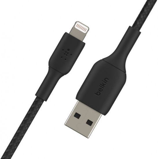 Cable Braided USB-Light ning 15cm black