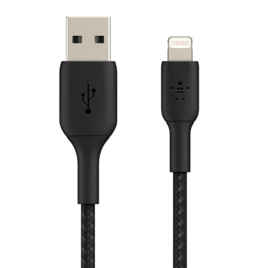 Cable Braided USB-Light ning 15cm black