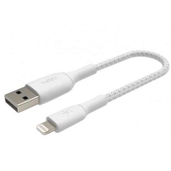 Cable Braided USB-Light ning 15cm White