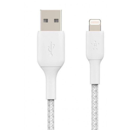 Cable Braided USB-Light ning 15cm White