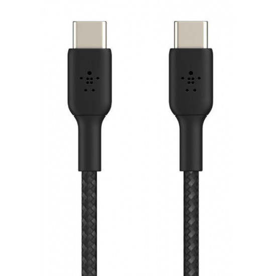 Cable Braided USB-C USB-C 1m Black