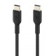 Cable Braided USB-C USB-C 1m Black