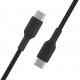 Cable Braided USB-C USB-C 1m Black