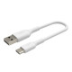 Cable PVC USB-C to USB-A 15 cm White