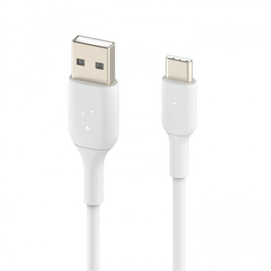 Cable PVC USB-C to USB-A 15 cm White