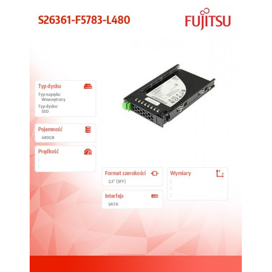 SSD drive SATA 6G 480GB RI S26361-F5783-L480