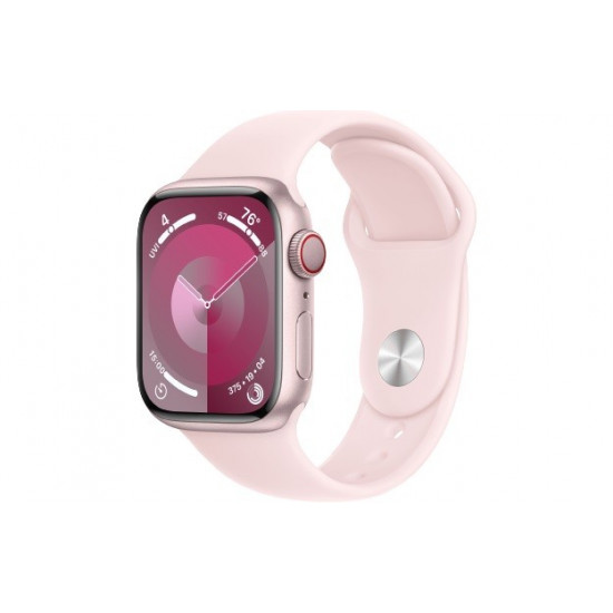 Watch Series 9 GPS + Cellular 41mm Pink Aluminium Case with Light Pink Sport Band - M/L