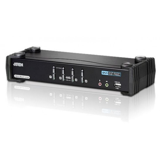 4-Port USB DVI Dual lin k/Audio KVMP CS1784A