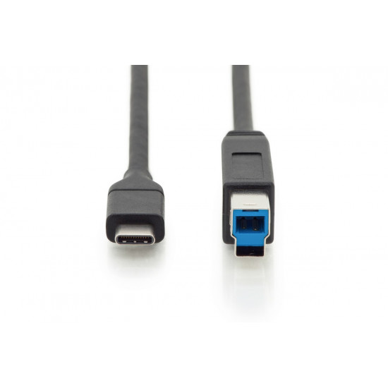 Connection Cable USB 3.1 Gen.2 SuperSpeed + 10Gbps USB Type C / B M / M Power Delivery, black, 1.8m