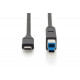 Connection Cable USB 3.1 Gen.2 SuperSpeed + 10Gbps USB Type C / B M / M Power Delivery, black, 1.8m