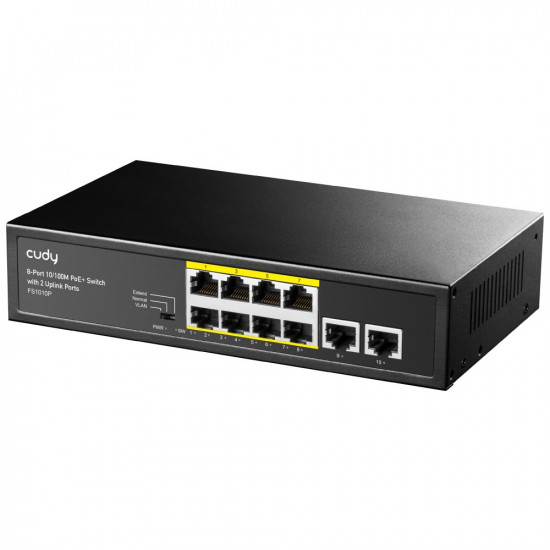 Switch FS1010P 8xFE PoE+ 120W