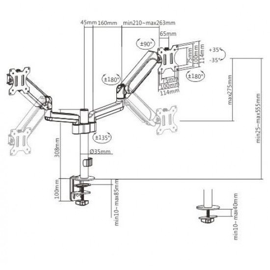 DISPLAY ACC MOUNTING ARM/17-32