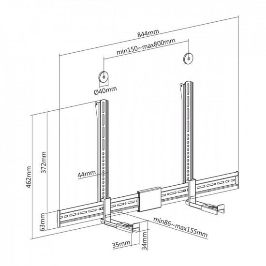 Soundbar speaker handle Maclean MC-465