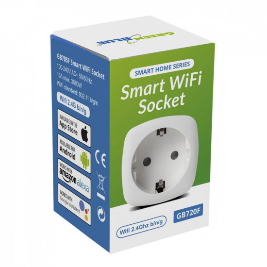 Remote wifi controlled socket GreenBlue GB720F