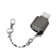USB-C to microSD card readeras a keychain