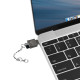 USB-C to microSD card readeras a keychain