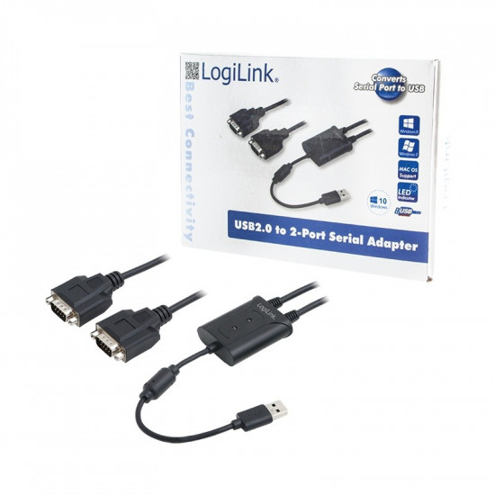 USB 2.0 to 2x serial adapter