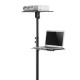 Adjustable projector laptop cart