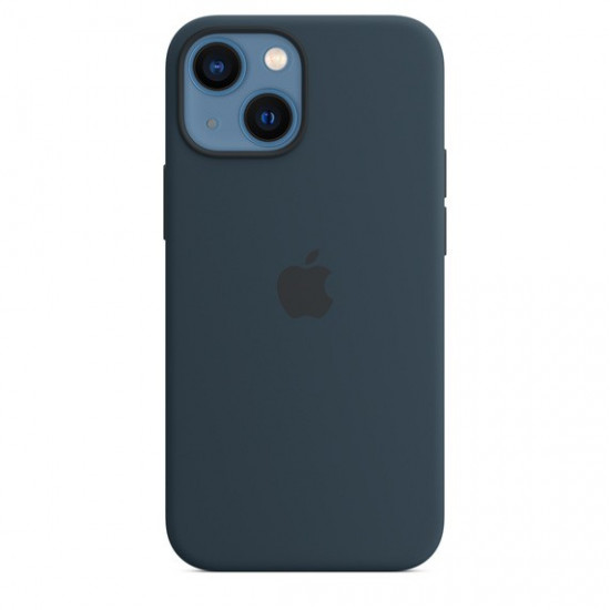 iPhone 13 mini Silicone Case with MagSafe - Abyss Blue