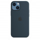 iPhone 13 mini Silicone Case with MagSafe - Abyss Blue