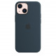 iPhone 13 mini Silicone Case with MagSafe - Abyss Blue