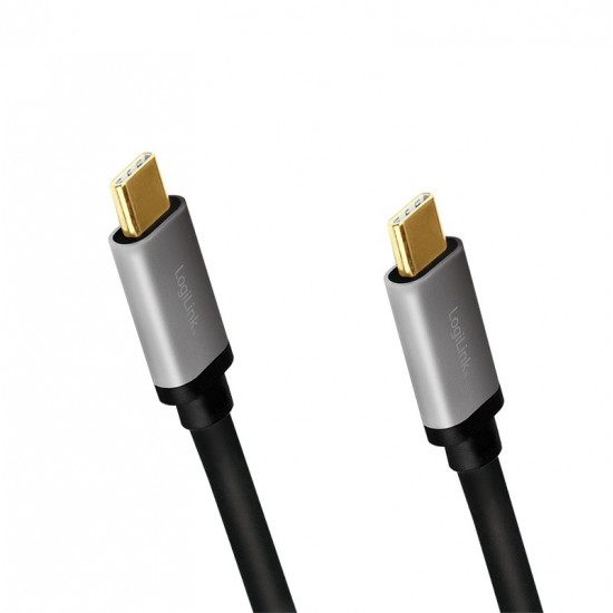 USB-C M/M cable, 4K/60Hz , PD, alu, 1m