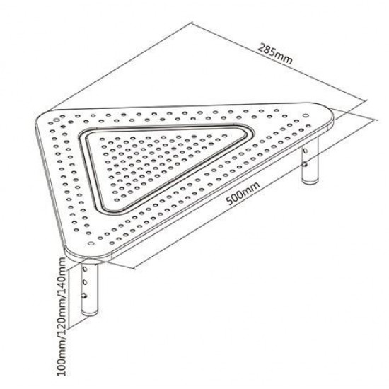 Adjustable monitor stand (triangle)