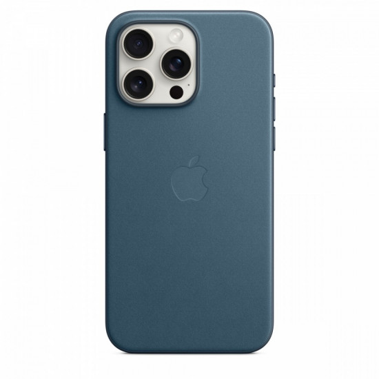 FineWoven fabric case with MagSafe for iPhone 15 Pro Max - pacific blue