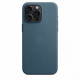 FineWoven fabric case with MagSafe for iPhone 15 Pro Max - pacific blue