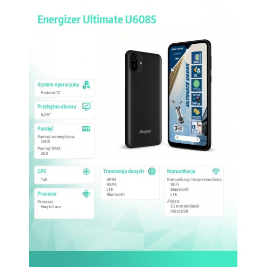 Smartfon Ultimate U608S 2GB RAM 32GB Dual Sim