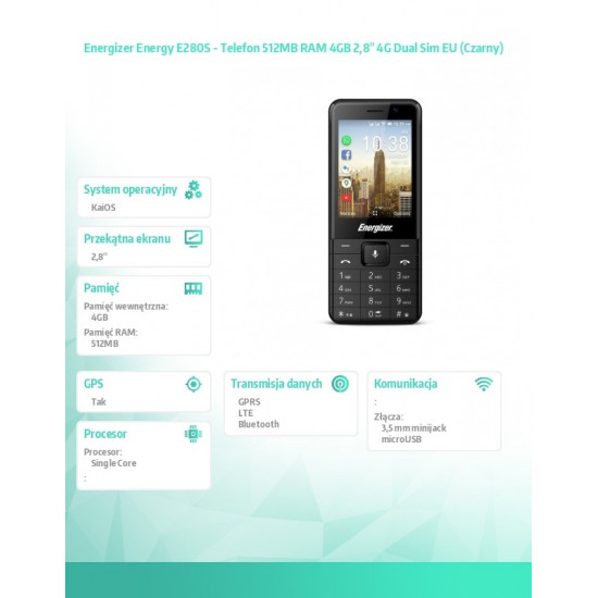 Phone Energy E280S 512MB RAM 4GB Dual Sim