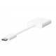 Adapter Dual USB-C Audio + Charge rockstar white