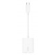 Adapter Dual USB-C Audio + Charge rockstar white