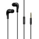 Wired headphones 3,5 mm jack black