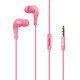 Wired headphones 3,5 mm jack pink