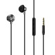 Wired 3,5 mm jack headphones black