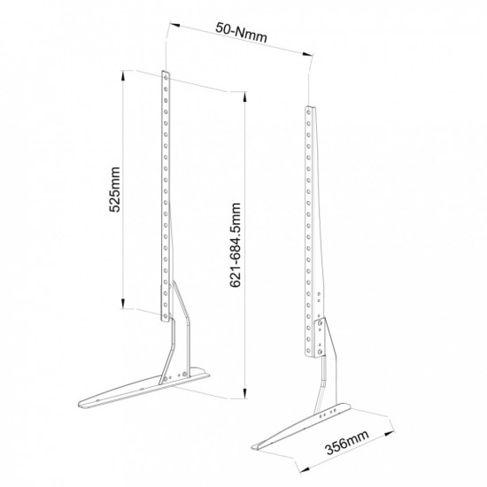 ART TV stand/legs 23-75 & 39 & 39 40kg SD-20