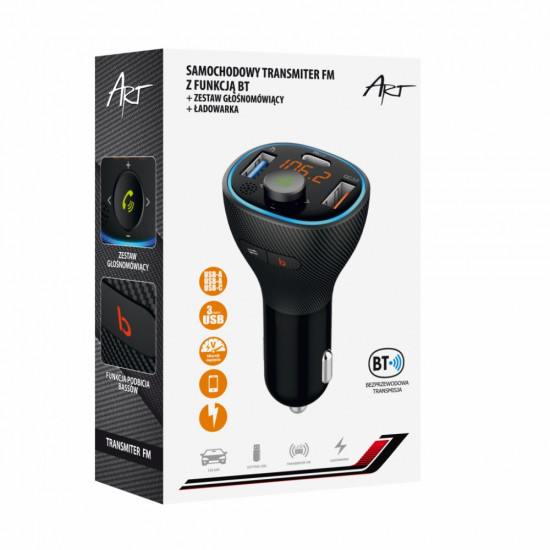 ART FM MP3 car transmit ter with BT, USB FM-73