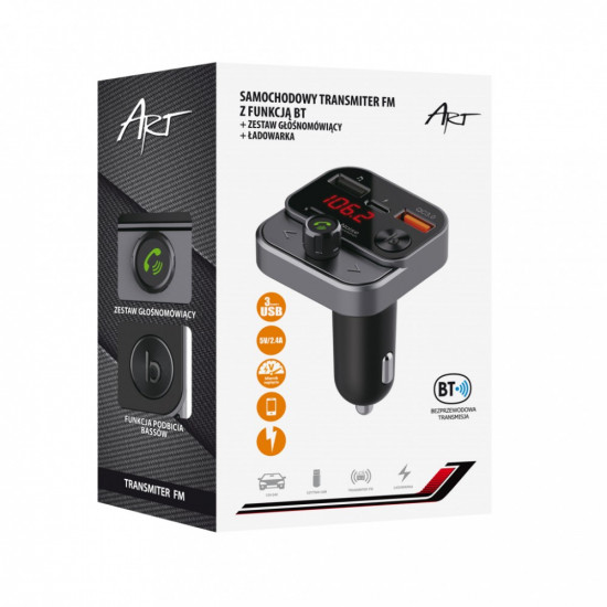 ART FM MP3 car transmit ter with BT,USB FM-84B