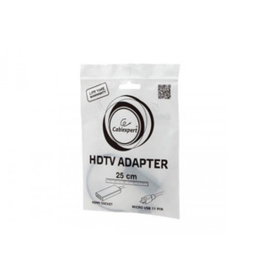 Adapter MHL(M)- HDMI(F)+ USB MICRO(BF)(11 PIN) 16 cm.