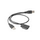 Adapter USB(M)+Power - SATA Slim SSD (The cable)