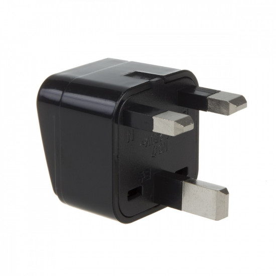 Adapter EU socket for UK MCE154 plug black