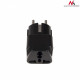 Adapter socket UK on EU plug universal Maclean MCE155 black