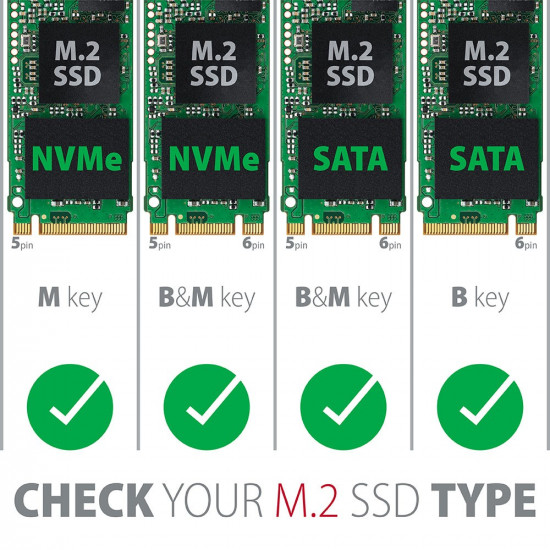 PCI-E 3.0 PCEM2-D 4x - DUAL M.2 SSD (NVMe + SATA), dual voltage, up to 110mm SSD