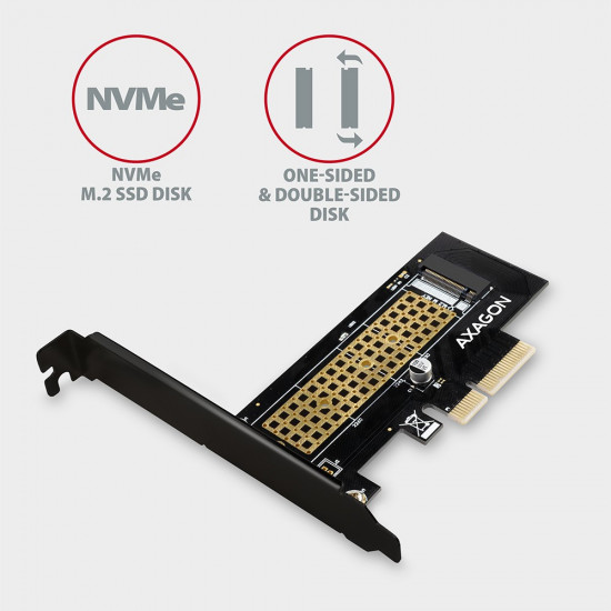 PCEM2-N PCI-E 3.0 4x - M.2 SSD NVMe, up to 80mm SSD