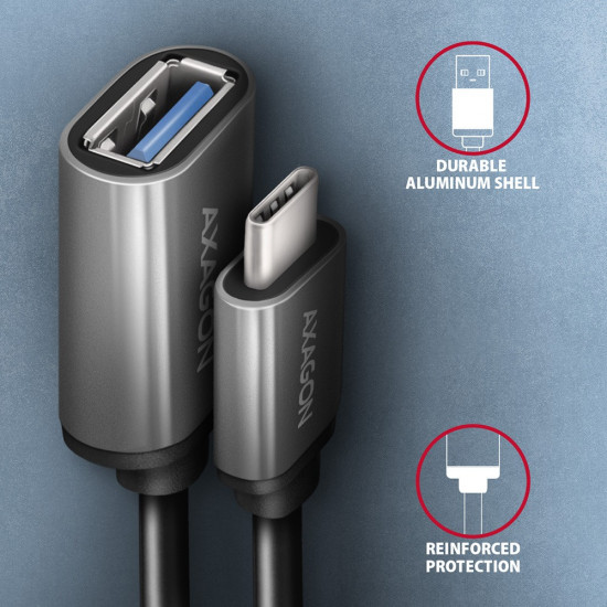 AXAGON RUCM-AFAC cable adapter USB-C - USB-A